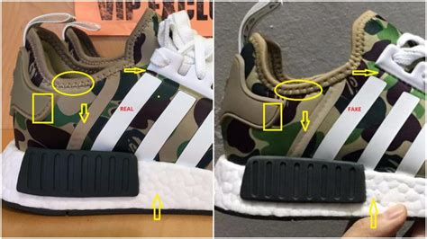 fake adidas bape nmd|Adidas NMD r1 real.